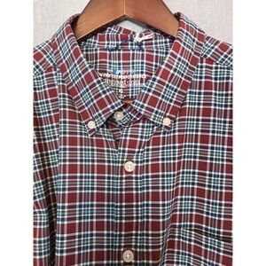 Vineyard Vines OTG Performance Shirt Men's XL Cooling Stretch Crimson Plaid NEW